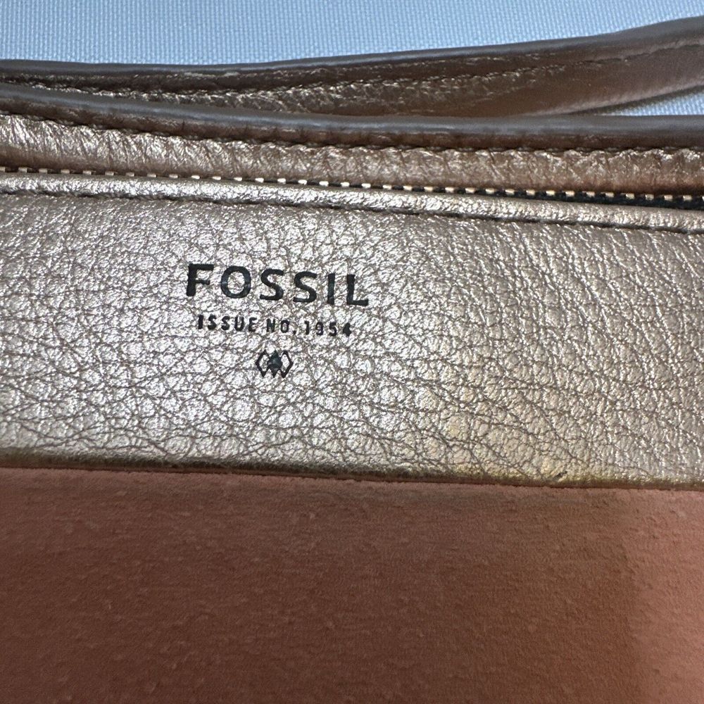 Fossil Multi-Color Leather Wristlet Credit Card Organizer Wallet Rose Gold Trim - Picture 6 of 6
